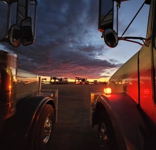 Waiting for Sunrise, our Heavy Haul Division is always poised to work hard