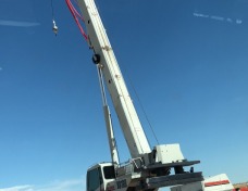 KP Squared providing crane rental services on site in the Northern Rockies